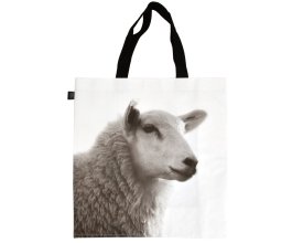 Nákupní taška s černobílým potiskem - ovce