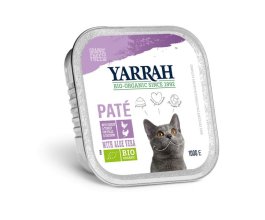 Paté kuřecí a krůtí s aloe vera 100g  - Pro kočky Yarrah BIO