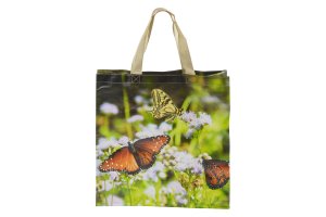 Nákupní taška s celoplošným potiskem - motýli
