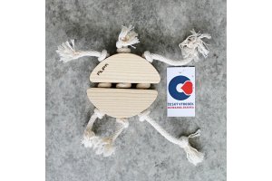 Dřevěná aportovací hračka pro psy - beruška