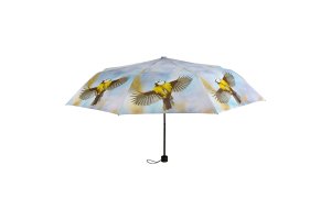 Skládací deštník s celoplošným potiskem - sýkora